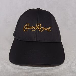 Tangerine Crown Royal Ball Cap Hat Black Adjustable